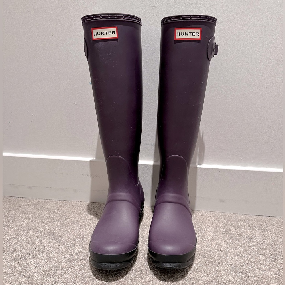 Hunter Rainboots - matte purple 7M/8W 39EU